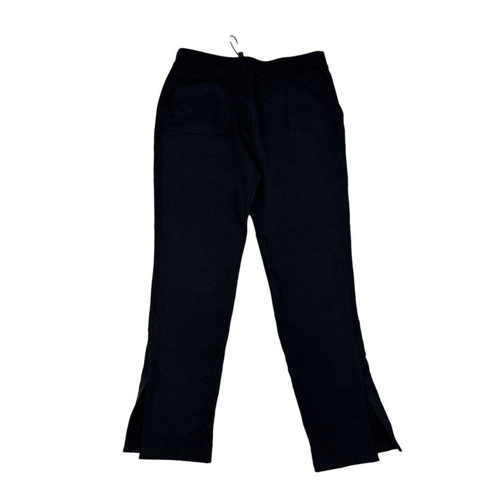 Tate Jones - Men's Side Slit Sweat Pants in Black
